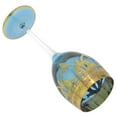 thumbnail image 5 of GlassOfVenice Set of Two Murano Glass Wine Glasses 24K Gold Leaf - Blue, 5 of 7