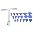 thumbnail image 3 of Paintless Dent Removal Puller T Bar with 18pcs Pulling Tabs Kit Auto Body Damage Repair Hand Tool, 3 of 8