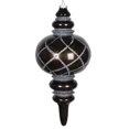 thumbnail image 1 of Vickerman MT198987D Ornement Candy Glitter Net Finial 13 Po. Étain, 1 of 2
