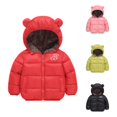 thumbnail image 5 of Atogsazn Baby Boys Fleece Lined Jacket Casual Zip Up Long Sleeve Hooded Coat Fall Winter Clothes Outdoor Outerwear B-Pink 5-6 Years on Clearance, 5 of 5