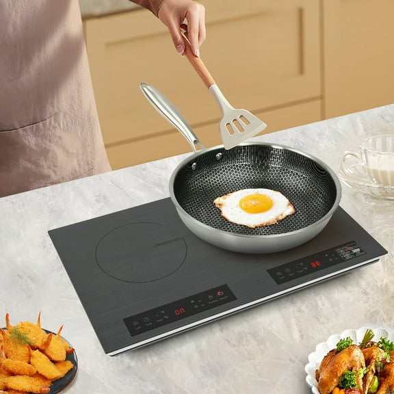 Portable Induction Cooktop Countertop Dual Cooker Burner Stove Hot Plate 4000W