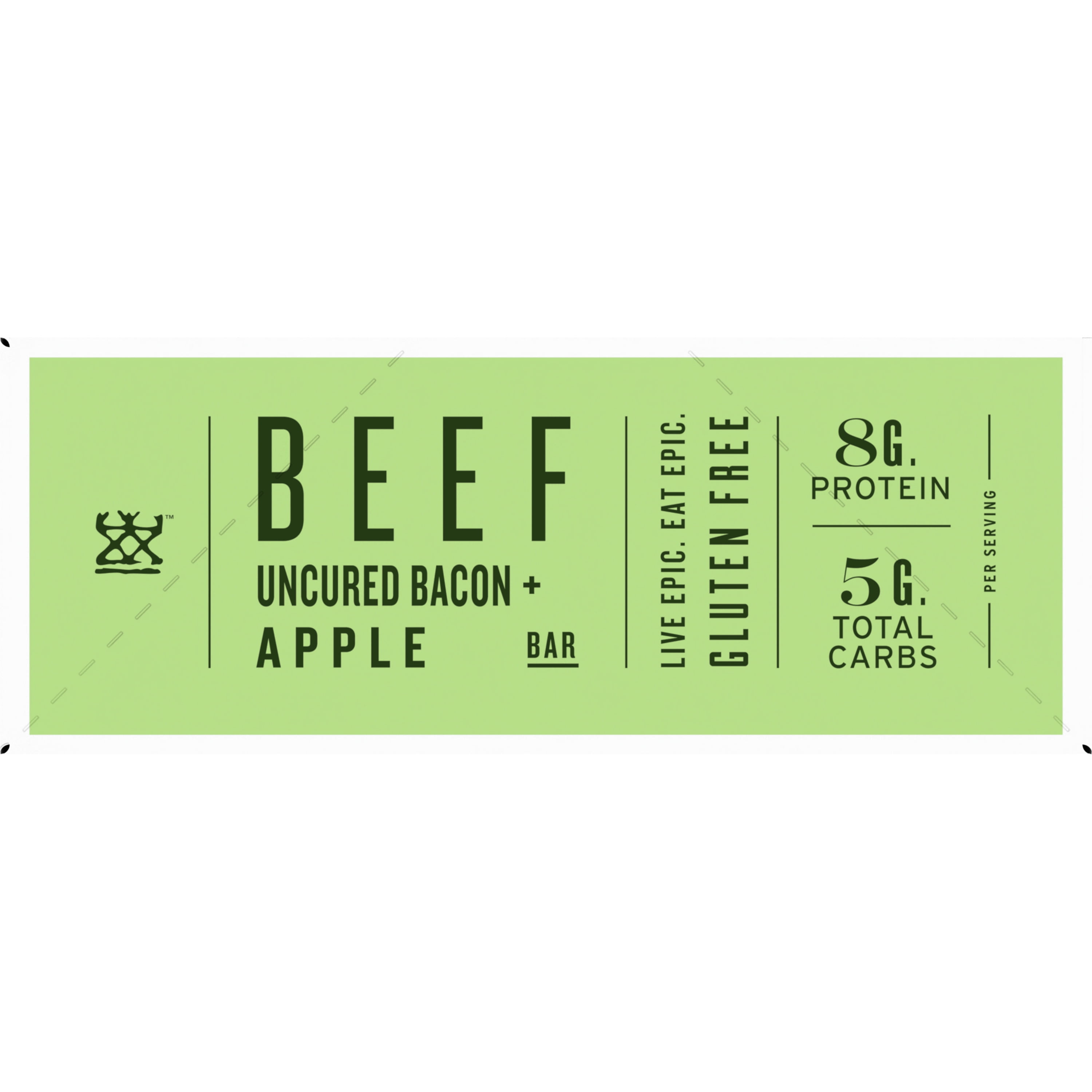 Epic - Bar Beef Apple Uncured Bacon - Case of 12-1.3 Oz