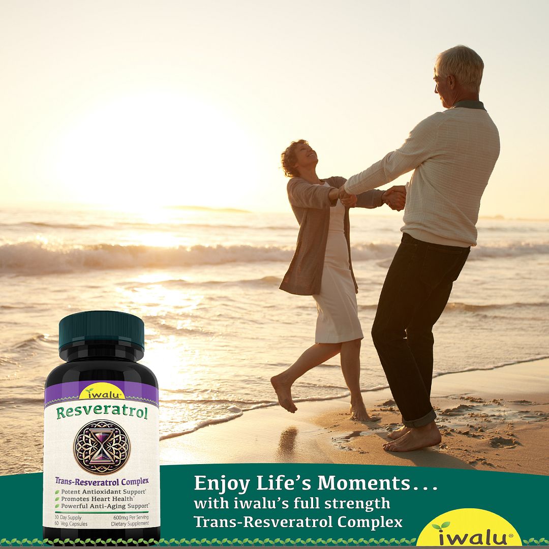 iwalu Resveratrol Complex | Support for Heart Health & Energy | Super Antioxidant Trans-Resveratrol - 60 Veg Capsules | USA Made | NSF Certified Dietary Supplement