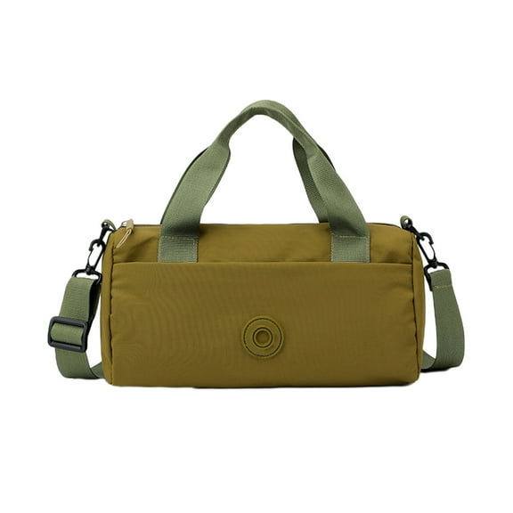 Multi Layer Nylon Shoulder Crossbody Bag - Large Capacity Storage for Travel, Commuting & Sports, Water-Repellent & Lightweight Design in Army Green