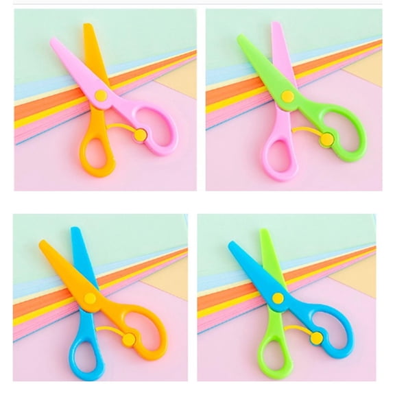 Tainini Plastic Safety Scissors, s Training Scissors, Pre- Training Scissors and Offices Scissors Paper-Cut
