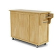 thumbnail image 4 of Hawthorne Collections 49" 2-Drawer Wood Kitchen Cart in Natural, 4 of 10