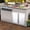 Silver-Double door, variant on Outdoor Kitchen Doors, 304 Stainless Steel Single BBQ Access Door with Vents, Right/Left/Double Side Open Flush Mount Door with Handle for Outdoor Kitchen, BBQ Island, Grilling Station