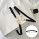 thumbnail image 5 of Cinturón elástico de doble perla, decorativo, fino, para vestido, cintura estrecha. Negro, 5 of 9