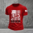 thumbnail image 2 of CONZONE Mens Tshirts Short Sleeve Patriotic T-Shirts for Men Casual Remember Veteran Letter Graphic Crew Neck Lightweight Tees Cozy Summer Tops, 2 of 3