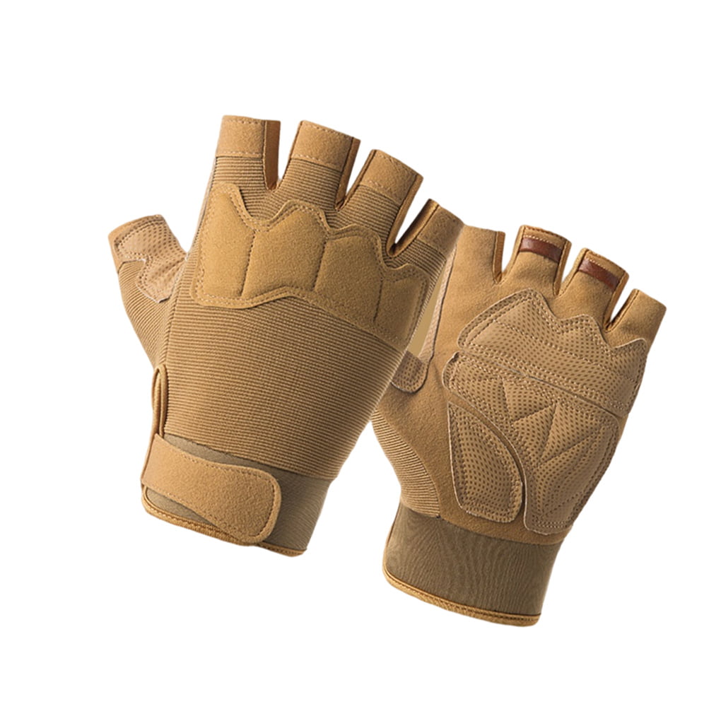 Details about   Sports Glove Non-slip Mitt Popular Unisex Outdoor Cotton Fingerless Glove JA 