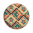 thumbnail image 2 of DouZhe Waterproof Spare Tire Cover, Geometric Aztec Tribe Style Prints Adjustable Wheel Covers Fit for Jeep Trailer RV SUV Car, 14 inch, 2 of 7