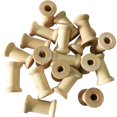 thumbnail image 2 of yuksok 20 Pieces Unfinished Wood Empty Thread Spools Reels Bobbins for Sewing Ribbons - 30 x 22mm, 2 of 6