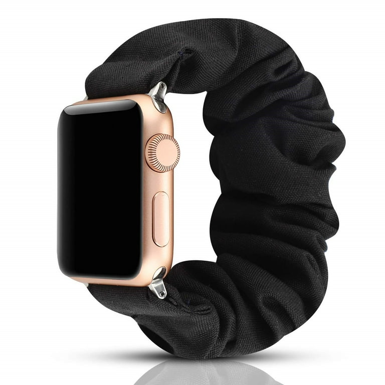 ALMNVO 2 Packs Scrunchie Band Compatible with Apple Watch Bands