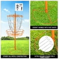 thumbnail image 6 of GSE Games & Sports Expert 12 Chains Portable Disc Golf Targets Basket. Metal Flying Disc Golf Practice Basket for Outdoor Backyard, Schoolyard and Basketball Gym - Orange, 6 of 7