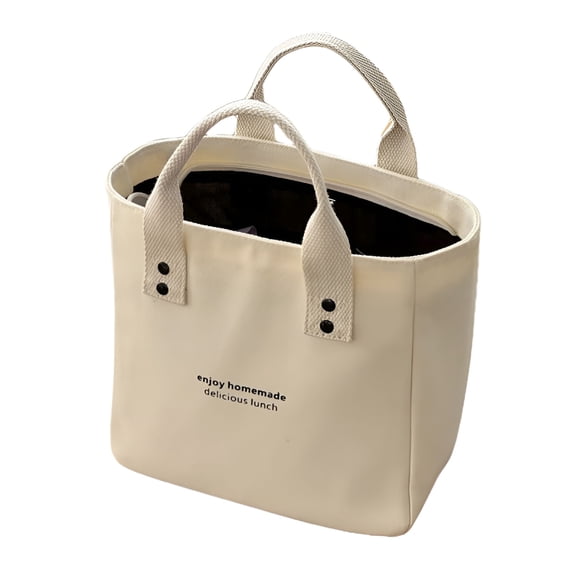 GASTROPOD Canvas Tote Bag for Women Small Tote Bag, Large Capacity Handbag Lunchbox Bag Travel Bag Small Canvas Tote Bag (Beige)