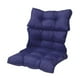 thumbnail image 2 of Cojín de asiento acolchado de color sólido Alfombrilla de silla con respaldo Zulema cojines de asiento con mechones, 2 of 8