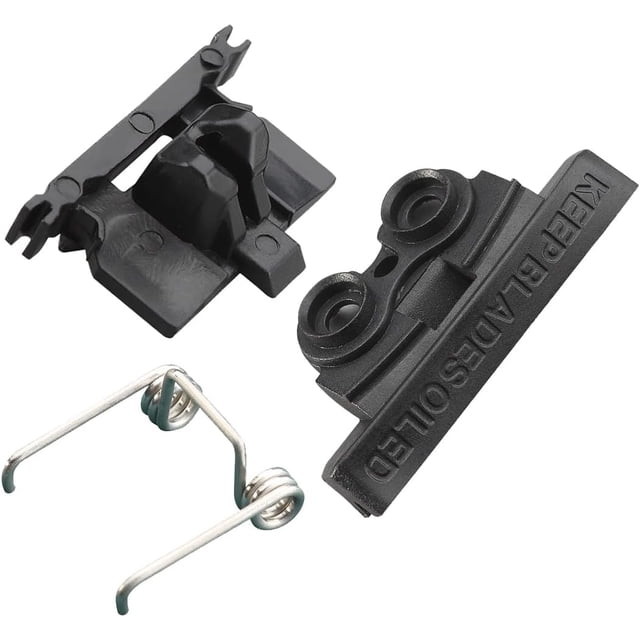 VRMETA Tondeuses à Cheveux DIY Fixations Marron Tension à Ressort & Suiveur de Came Compatible avec Wahl Magic Clip 8148/8504/8591/1919 Pièce de Réparation (Solidations Noires)