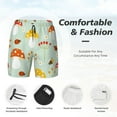 thumbnail image 5 of Balery Mushroom Bee Mens Swim Trunks Swim Shorts for Men Quick Dry Inseam Beach Shorts with Compression Liner Pocket-XX-Large, 5 of 9