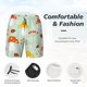 thumbnail image 3 of Balery Mushroom Bee Bañador para hombre, shorts de playa de secado rápido con entrepierna y forro de compresión-XX-Large, 3 of 6
