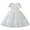 White, variant on HBFAGFB Formal Dress Girls Fashion Lace Flower Wedding Dresses Children Party Mesh Skirt White Size 110