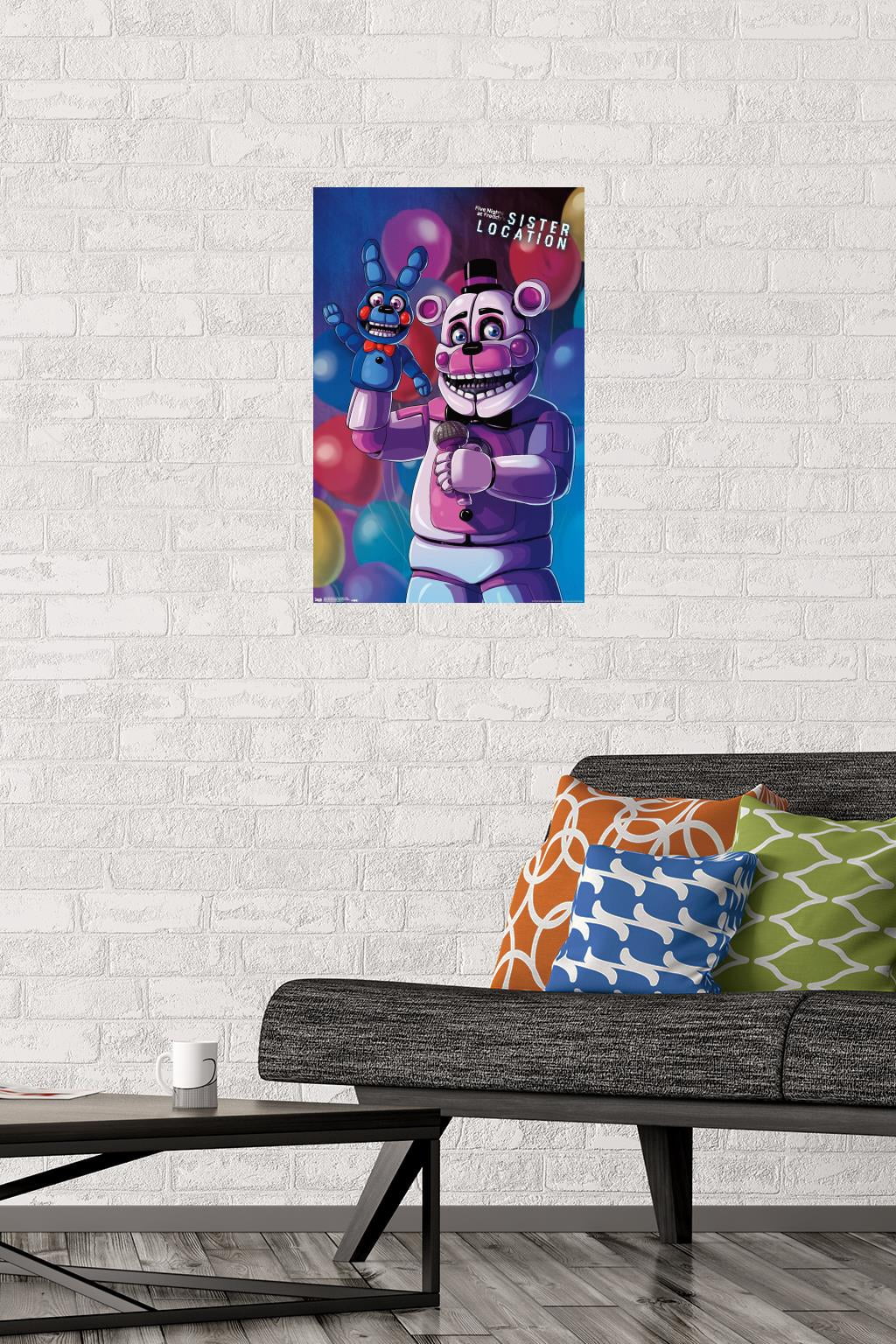Five Nights at Freddy's: Sister Location - Funtime Freddy Wall Poster, 14.725" x 22.375"