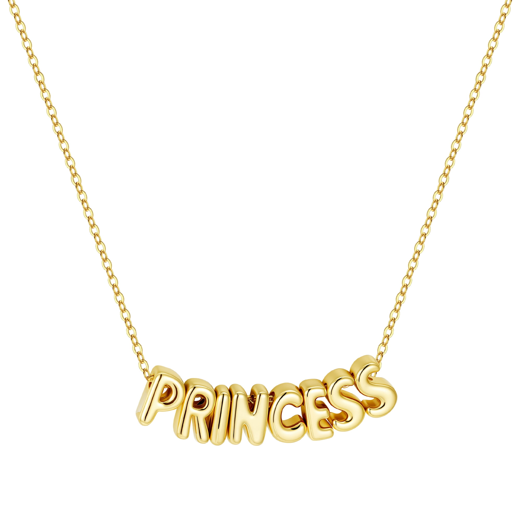 Turandoss Custom Name Necklace Personalized - 14K Gold Plated Necklace Personalized Monogram Pendant Name Necklaces for Women Trendy Jewelry Gifts for Women Mom Her Birthday Gifts