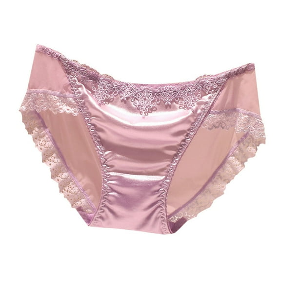 Women's Briefs Goofy Goober Underwear Womens Breathable Underwear Lace Thong for Women plus Size plus Size Panties for Women 2x The Bibs The Knickers Maternity 4xl Light Purple M