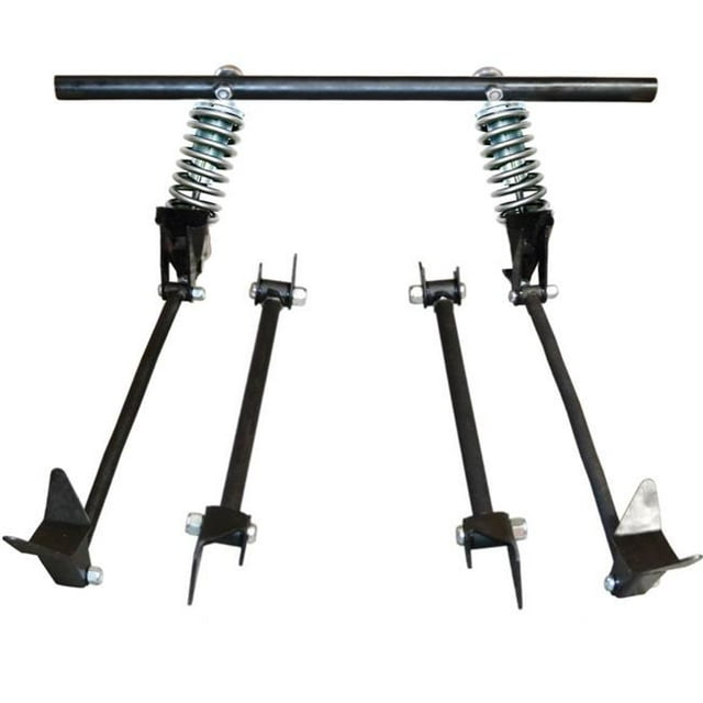Triangulated Rear 4-Link Assembly with 33 Coilovers for 1933 Model 40 Phaeton Cabriolet