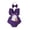 Purple, variant on Gunia Halloween Baby Boys Girls Outfit Fly Sleeve Cartoon Hallowmas Backless Romper Bodysuits Headbands Set Outfits Purple 0-3 Months