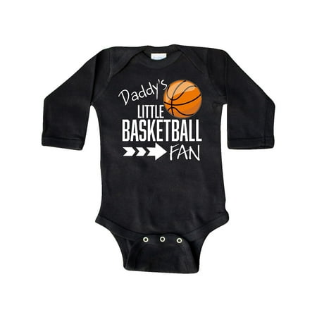 

Inktastic Daddy s Little Basketball Fan Gift Baby Boy or Baby Girl Long Sleeve Bodysuit