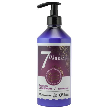 Organics Nourishing Conditioner - 7 Wonders Nourishing Leave In Conditioner for Curly Hair with Pure Organic Oils of Almond, Marula, Argan, Olive, Macadamia, Coconut & Jojoba 16.9 fl. Oz.