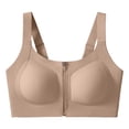 thumbnail image 4 of SPZTSX Sports Bras for Women Front Zipper Easy On Wireless High Support Seamless Post Surgery Workout Yoga Bra, 4 of 4