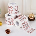 thumbnail image 2 of Sijiali Santa Claus Toilet Roll Paper Cute Printed Xmas Tree Bath Roll Paper for Christmas, 2 of 10