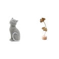 thumbnail image 1 of Figura de escritorio,Estatua de gato,linda estantería,escritorio,decoración del hogar,Escultura de hojas,Estatua de hoja de metal Escultura de hoja Decoración del hogar,Figura de hoja, 1 of 8