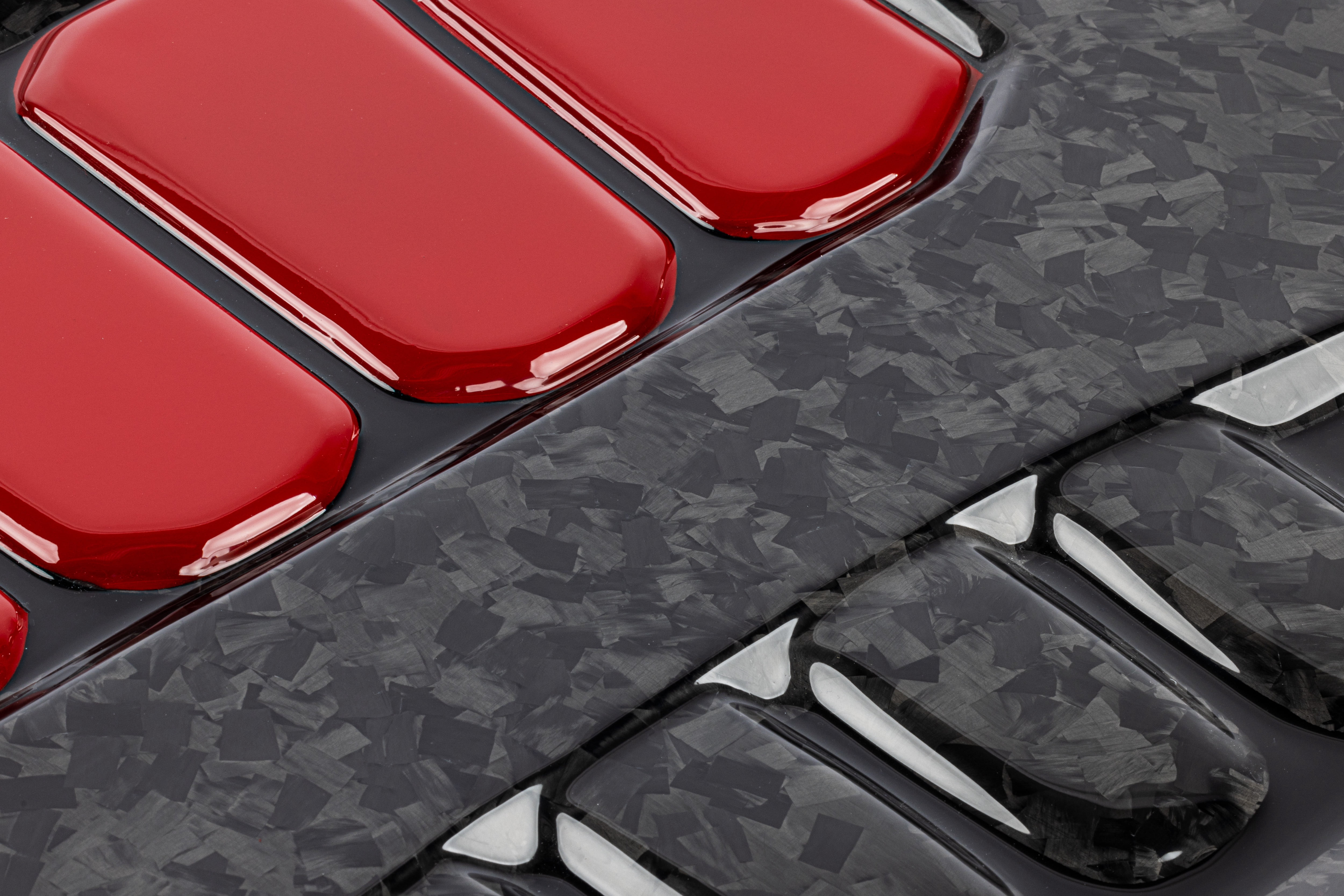 APR MS100233 Carbon Fiber Engine Cover - Gloss Forged