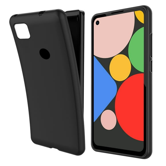 [PST] Google Pixel 4a Soft TPU Case, Ultra Slim Soft TPU Silicone Anti-Scratch Shockproof Bumper Back Case Cover