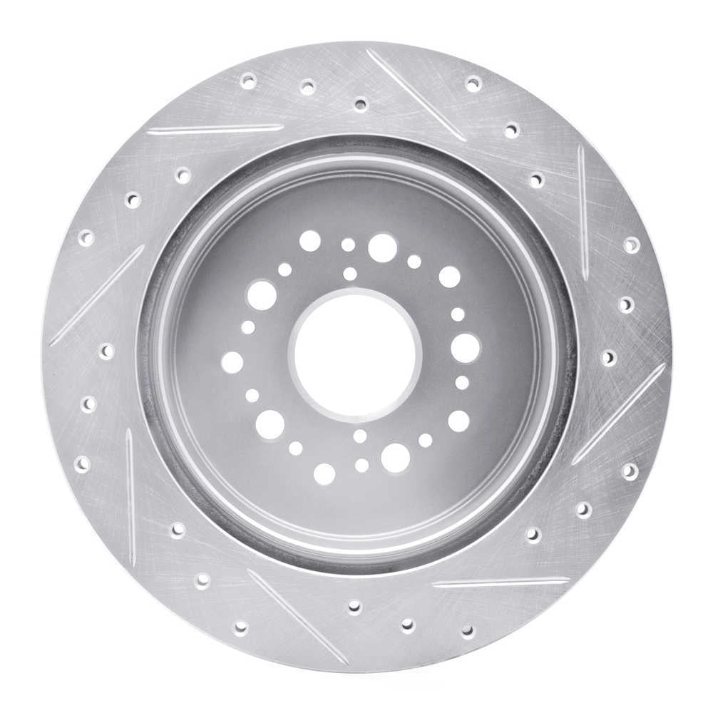 Dynamic Friction Company 631-75006L DFC Brake Rotor - Drilled And Slotted - Silver