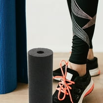 Hemoton  Exercise Foam Roller Massage Rollers for Muscles Fitness Black