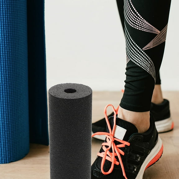 Hemoton  Exercise Foam Roller Massage Rollers for Muscles Fitness Black