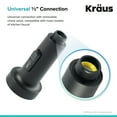 thumbnail image 5 of Kraus Dual Function Kitchen Faucet Sprayer in Matte Black, 5 of 7