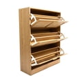 thumbnail image 4 of Loft & Luv Rattan 3-Tier Shoe Cabinet, Natural, 4 of 8