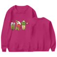 thumbnail image 4 of Chandail Grinch pour Femmes Grande Taille Mode Décontractée Imprimé de Noël Manches Longues Col Rond Chandail Ample Chandails en Molleton Grinch Imprimé, m, 4 of 4