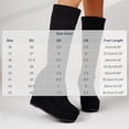 thumbnail image 3 of Women Round Toe Slip on Platform Wedge High Heel Knee High Tall Boots Comfort Stretch Footwear Autumn Winter Fashion Warm Shoes Black 9.5(43), 3 of 9