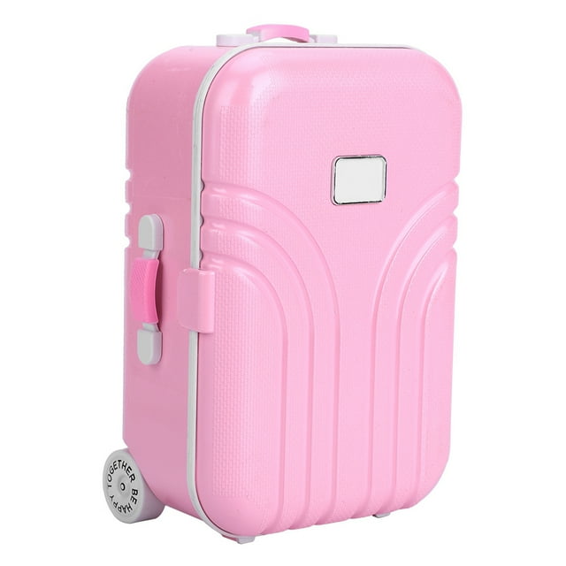 Mini Maleta de Juguete, Linda Maleta de plástico para ni?os(Rosa) Mu?eca Maleta Juguete Spptty no