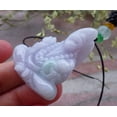 thumbnail image 5 of Certified Lavender Green Burma 100% Natural A Jade jadeite pendant Ji Kung Buddha God Gourd Fan Necklace 648584 TN, 5 of 10