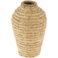 thumbnail image 6 of DecMode 13" Handmade Braided Brown Seagrass Vase, 6 of 7