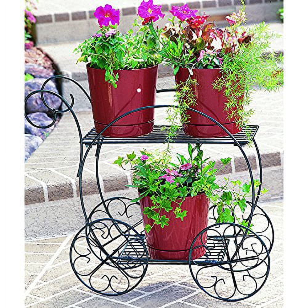 Woodstream - Brandclub - CobraCo Two Tier Flower Cart Plant Stand, image size:1000x1000