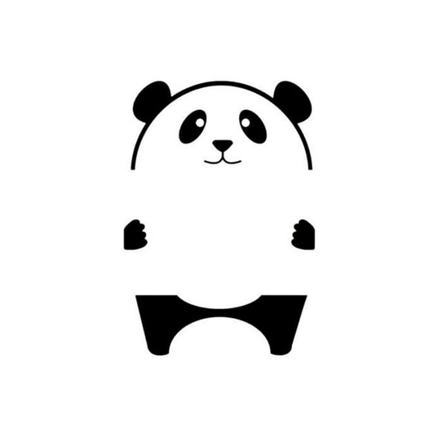 Panda Switch Wall Stickers Poster Paster Decals Wallpaper tile use Home Drawing Room Decoration Kitchen Tile