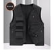 thumbnail image 4 of Chaleco de Carga Para Hombres, Ropa de Trabajo, Abrigo Sólido, Cuello Levantado, Sin Mangas, Chaqueta Sin Capucha, Camisetas Sin Mangas Odeerbi ODB175873, 4 of 5
