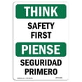 thumbnail image 1 of SignMission OS-TS-A-1218-L-11862 12 x 18 Po Signe de Pensée OSHA - Bilingue, 1 of 1